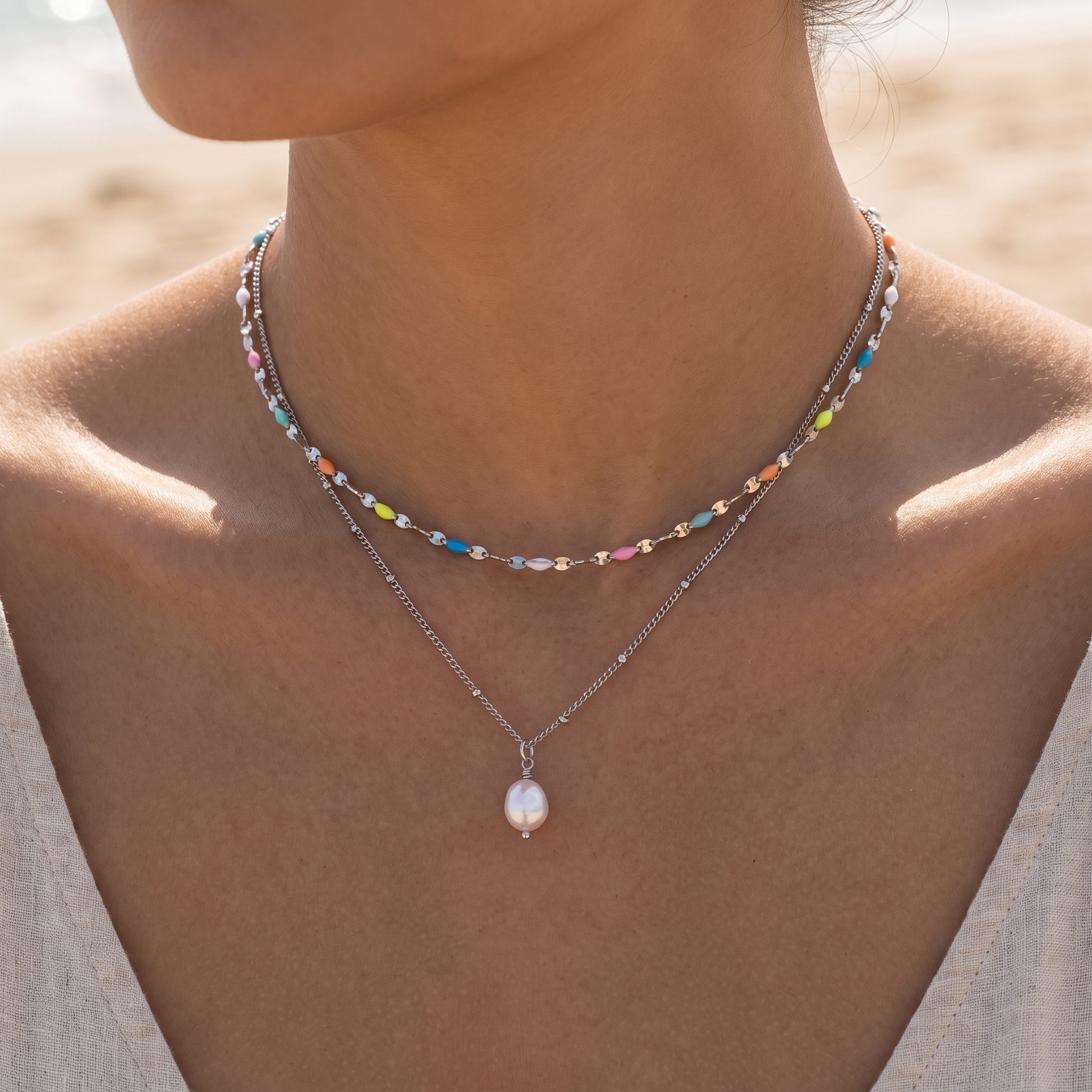 Asea Felicity Duo Set | Silver — worn by model