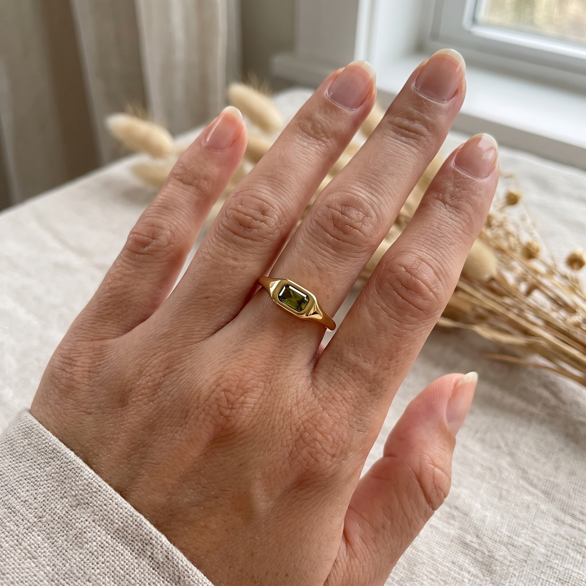 Asea Baia Zircon Ring — worn by model