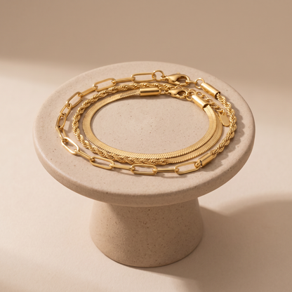 Asea Essential Bracelet Trio Set — angle
