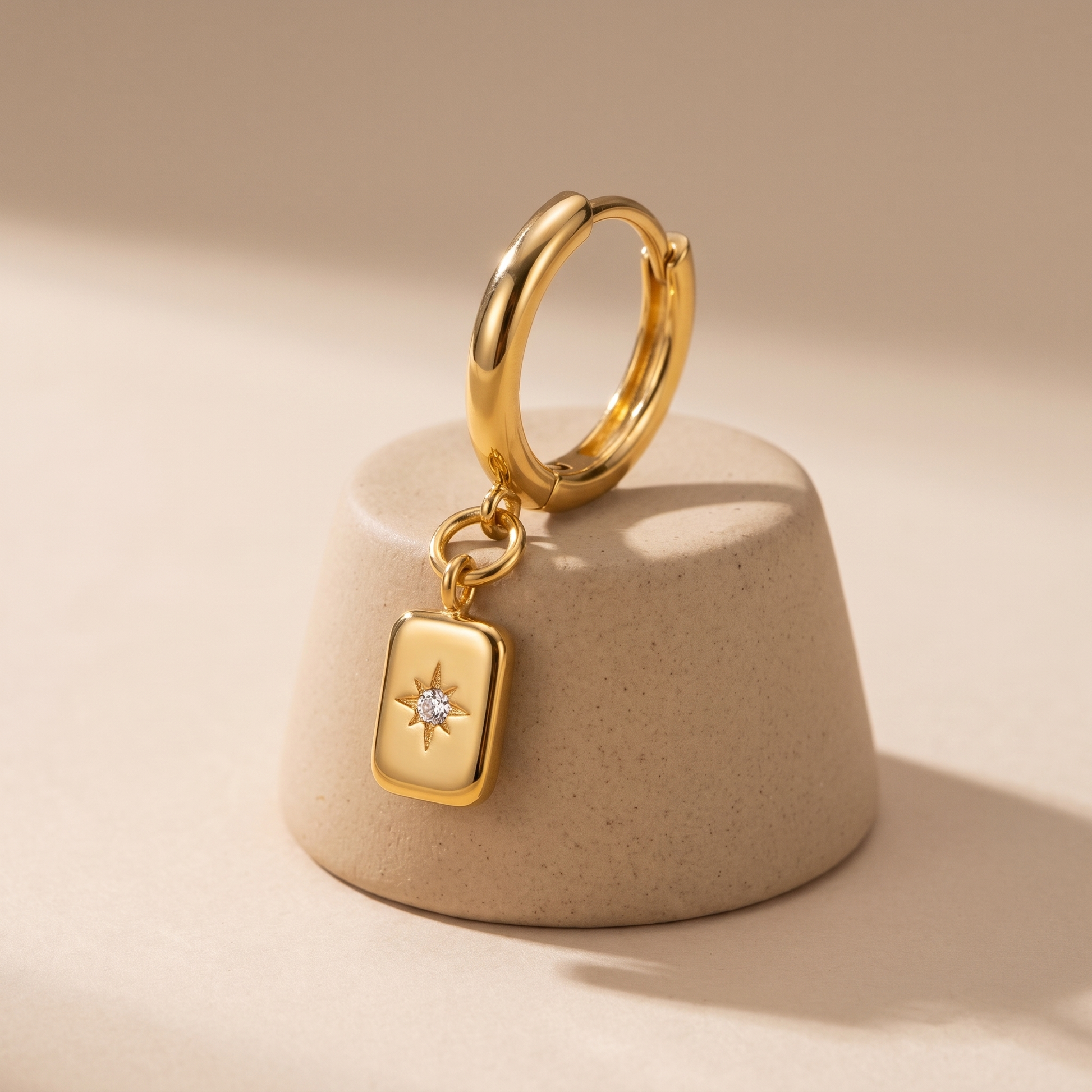 Asea Celestial Charm Hoops — angle