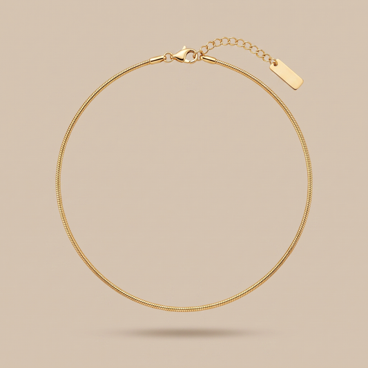 Asea Sleek Fine Chain Choker — front view