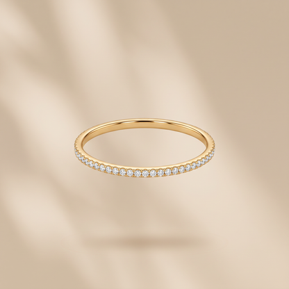 Asea Glimmer Zircon Ring — front view