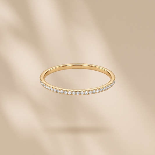 Asea Glimmer Zircon Ring — front view
