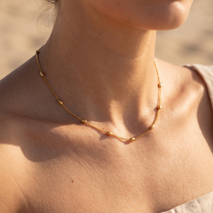 Asea Zephyr Beaded Choker — worn by model