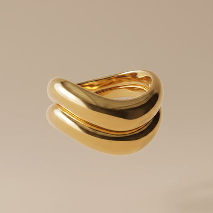 Asea Double Take Ring Duo — front view