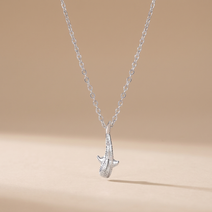 Asea Whale Shark Pendant Necklace — Silver Color