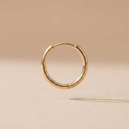 Asea Mini Huggie Earrings — front view
