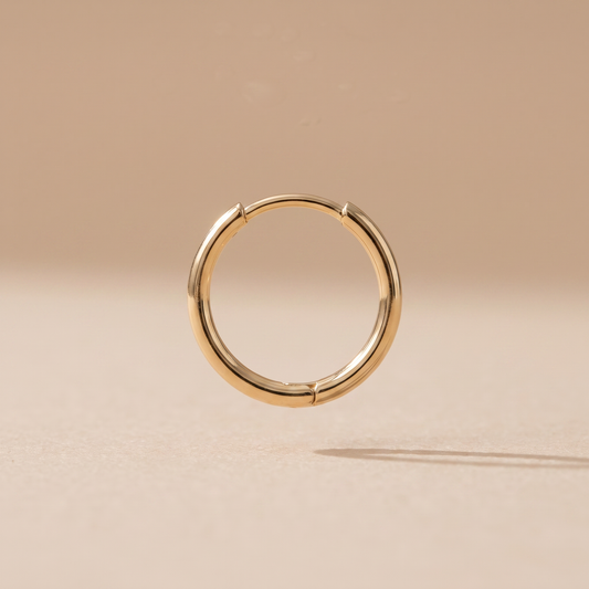Asea Mini Huggie Earrings — front view