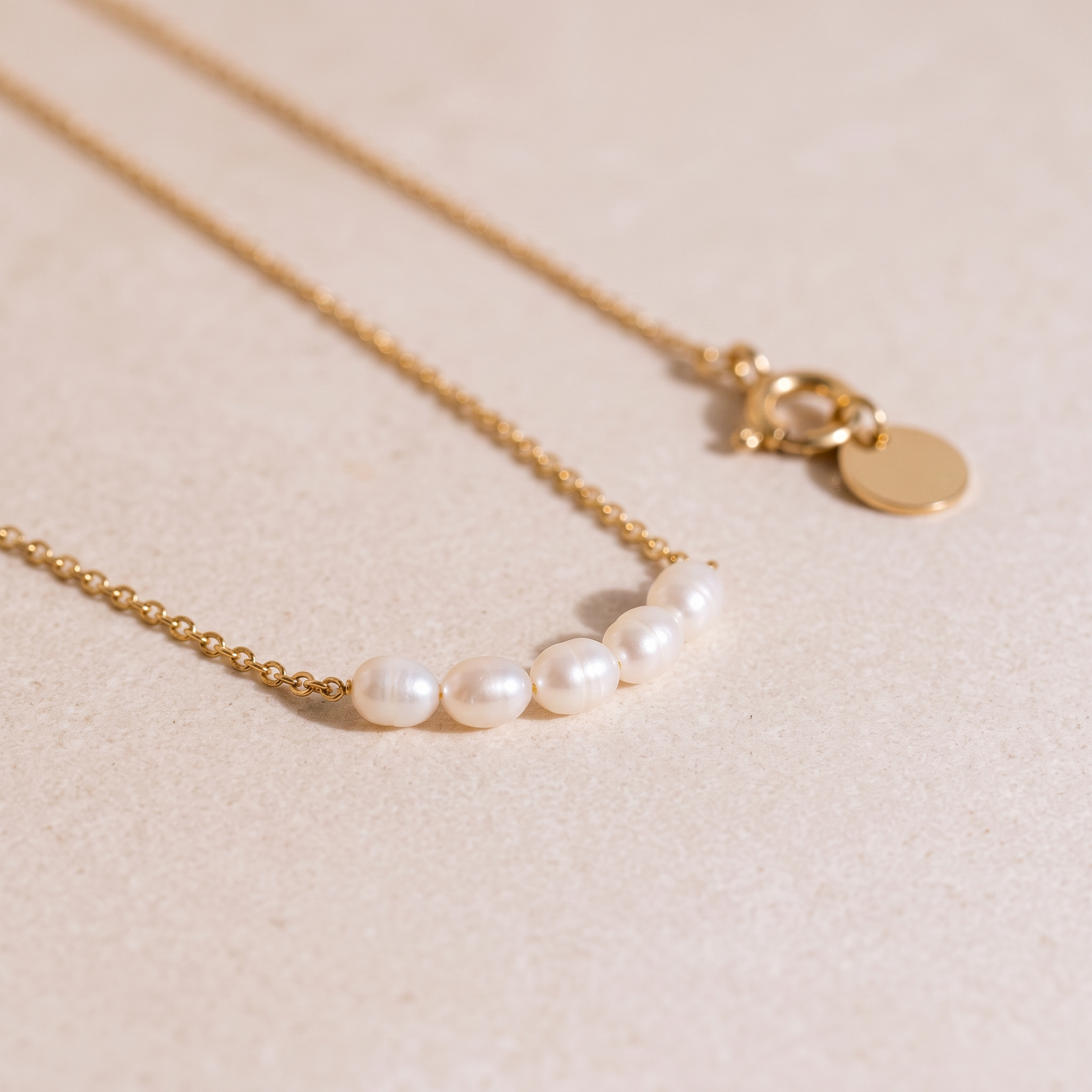 Asea Fine Freshwater Pearl Necklace — close-up detail