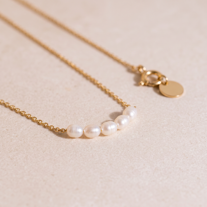 Asea Fine Freshwater Pearl Necklace — close-up detail