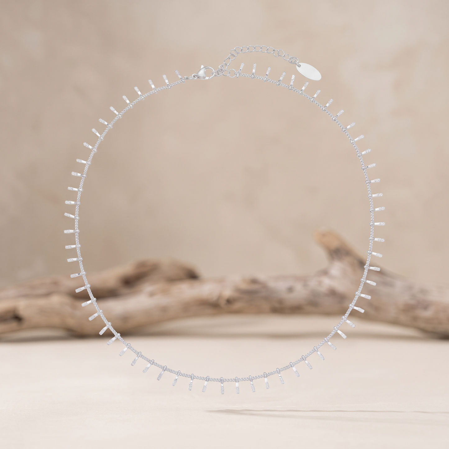 Asea Salema Minimalist Choker — Silver Color