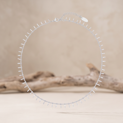 Asea Salema Minimalist Choker — Silver Color
