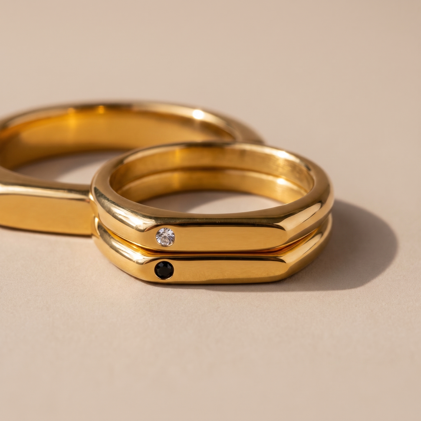Asea Best Friends Matching Rings — close-up detail