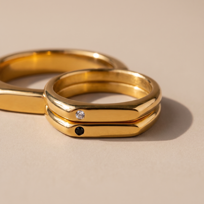 Asea Best Friends Matching Rings — close-up detail