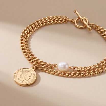 Asea Duchess Coin Bracelet — close-up detail