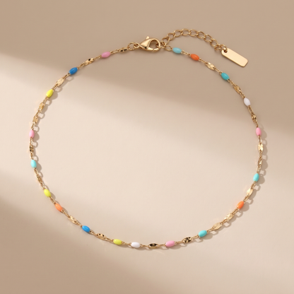 Asea Dainty Rainbow Choker — front view