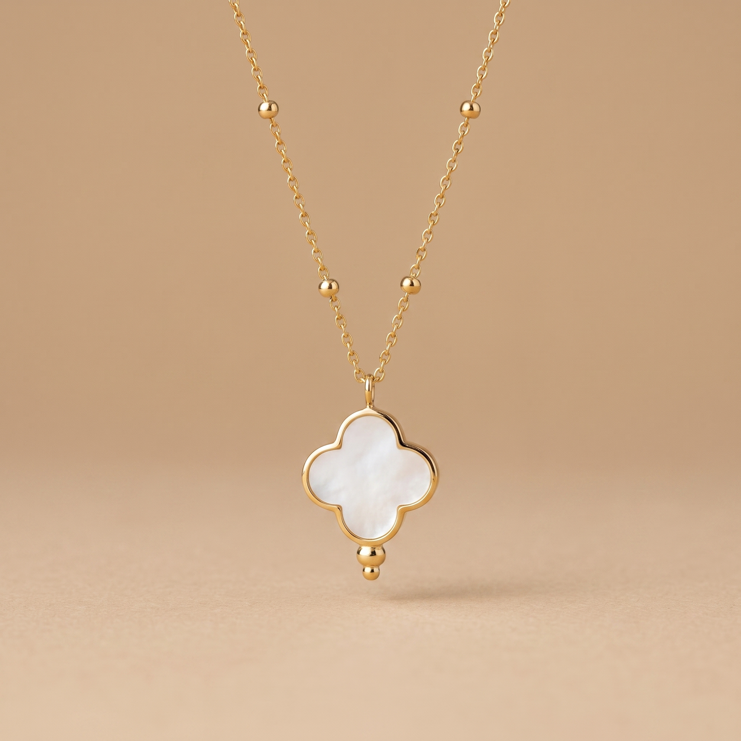 Asea Procida Quatrefoil Necklace — front view