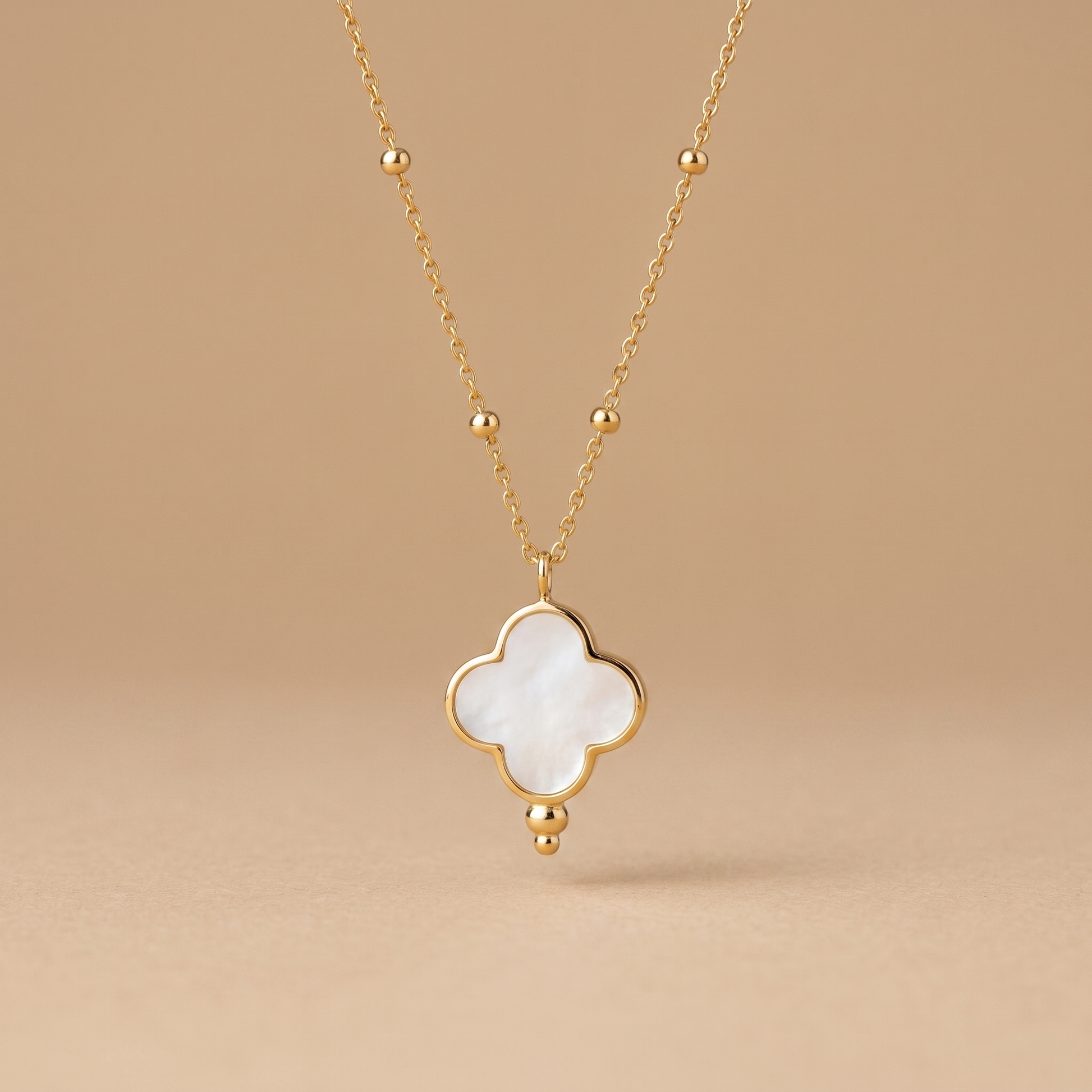 Asea Procida Quatrefoil Necklace — front view