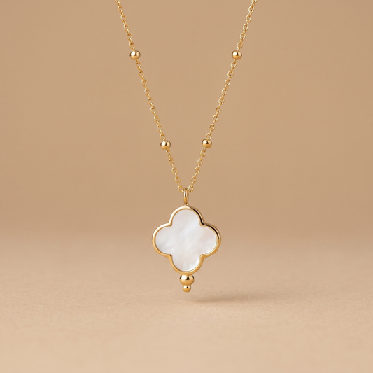 Asea Procida Quatrefoil Necklace — front view