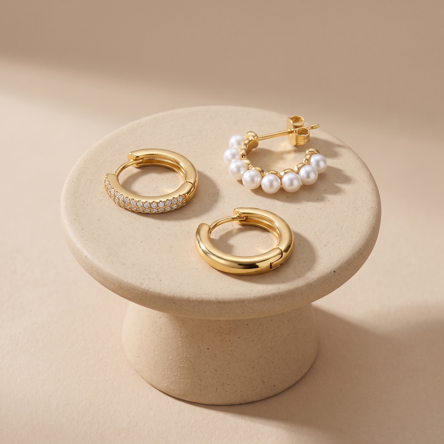 Asea Daily Earrings Trio Set — angle