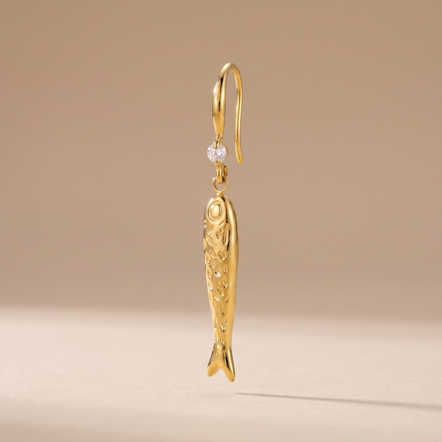 Asea Lucky Fish Drop Earrings — front view