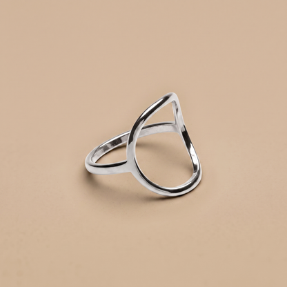 Asea Ensenada Gold Oval Ring — Silver Color