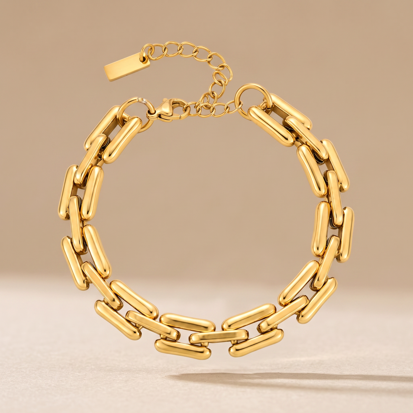 Asea Bold Link Chain Bracelet — front view