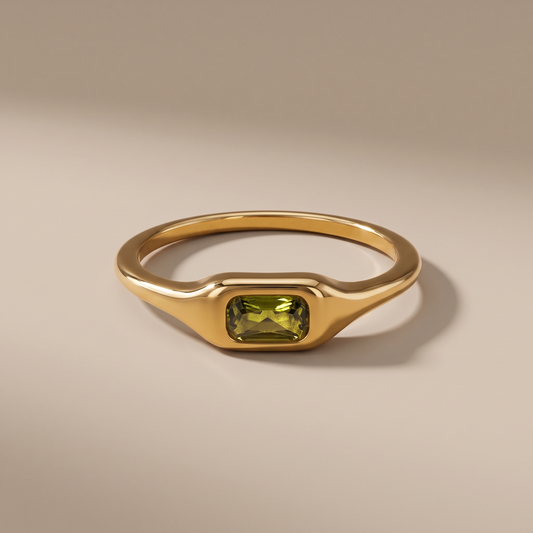 Asea Baia Zircon Ring — front view