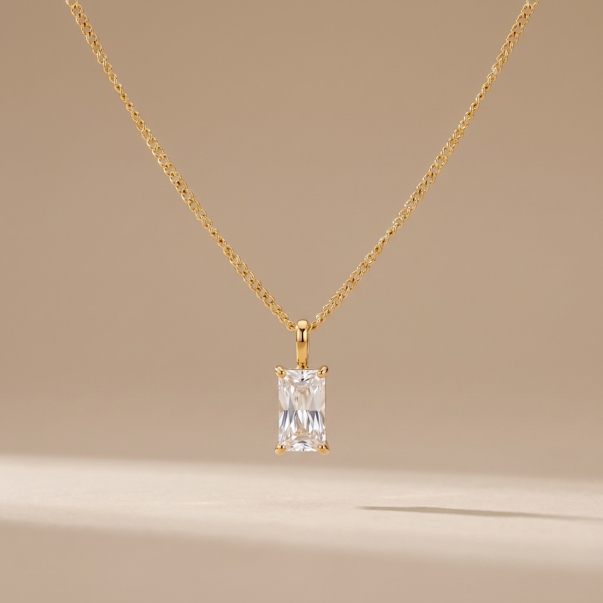 Asea Glow Pendant Necklace — Silver Color