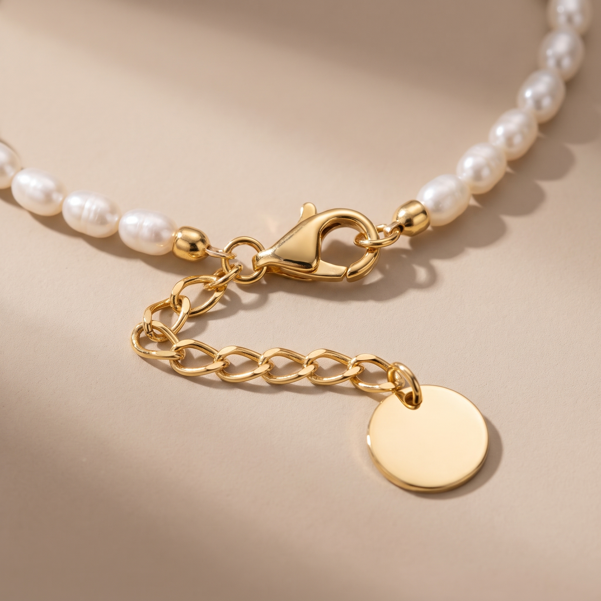 Asea Freshwater Pearl Beaded Bracelet — close-up detail