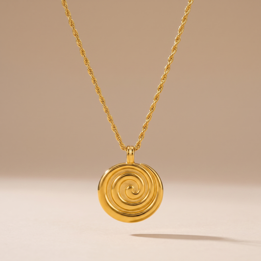 Asea Breaker Pendant Necklace — front view