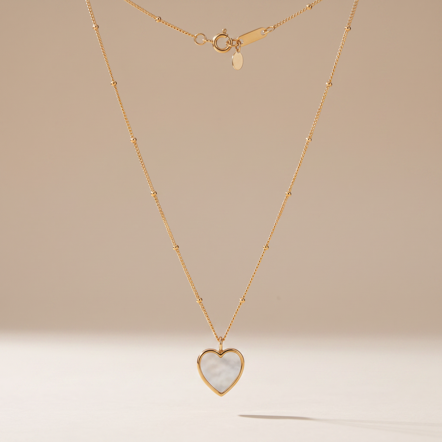 Asea Love Mother of Pearl Necklace — front view