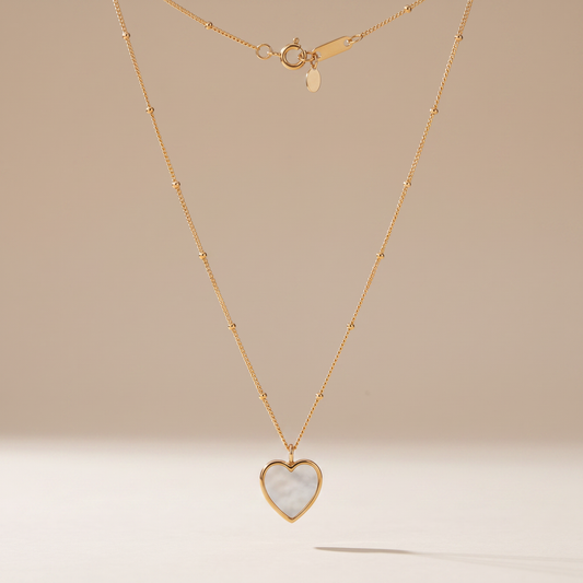 Asea Love Mother of Pearl Necklace — front view