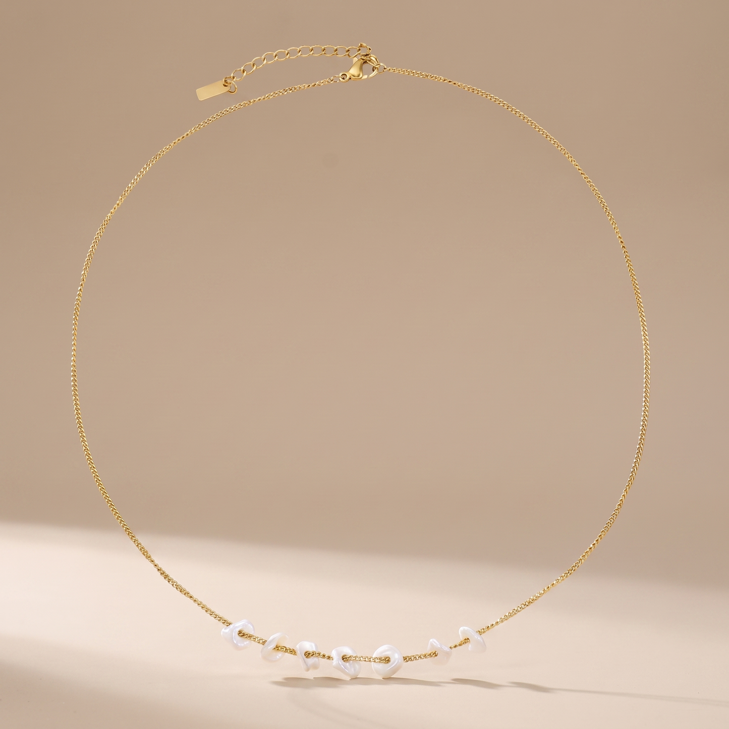 Asea Islet Freshwater Pearl Necklace — front view