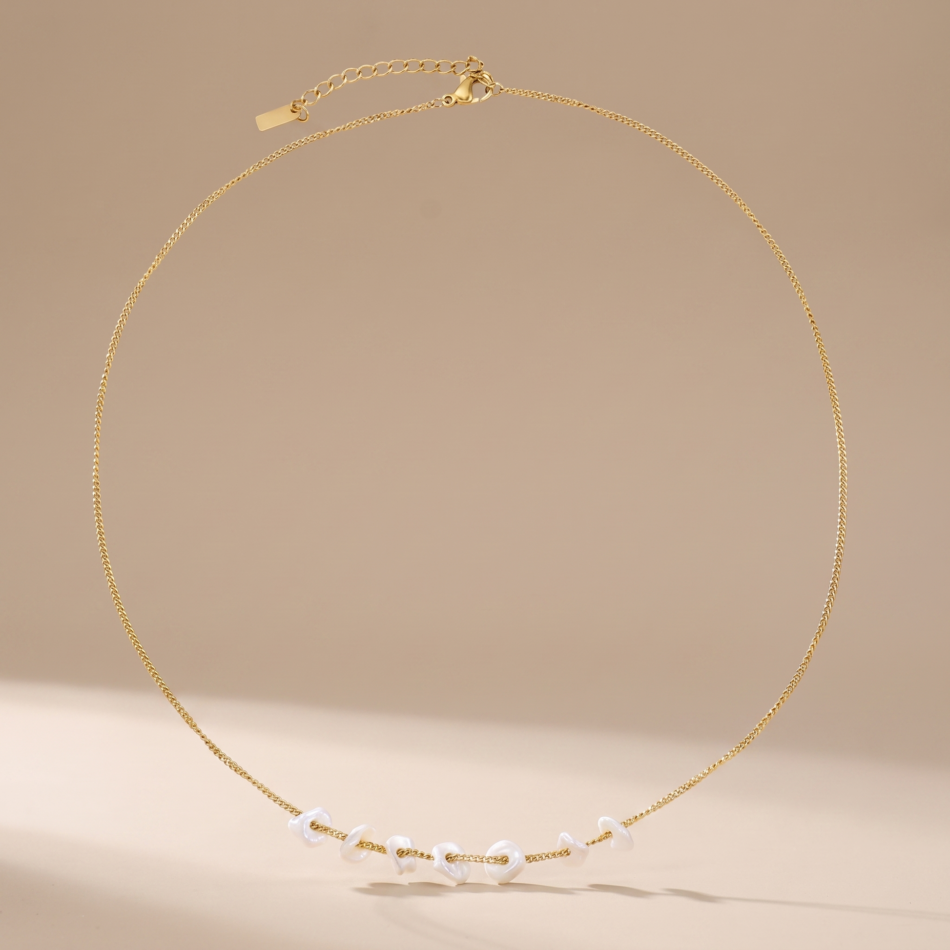 Asea Islet Freshwater Pearl Necklace — front view
