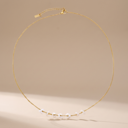 Asea Islet Freshwater Pearl Necklace — front view