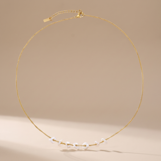 Asea Islet Freshwater Pearl Necklace — front view