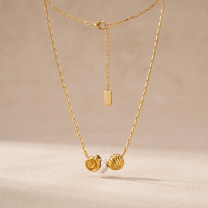 Asea Coastline Shell Choker — front view