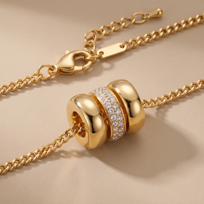 Asea Cap Blanc Pendant Necklace — close-up detail