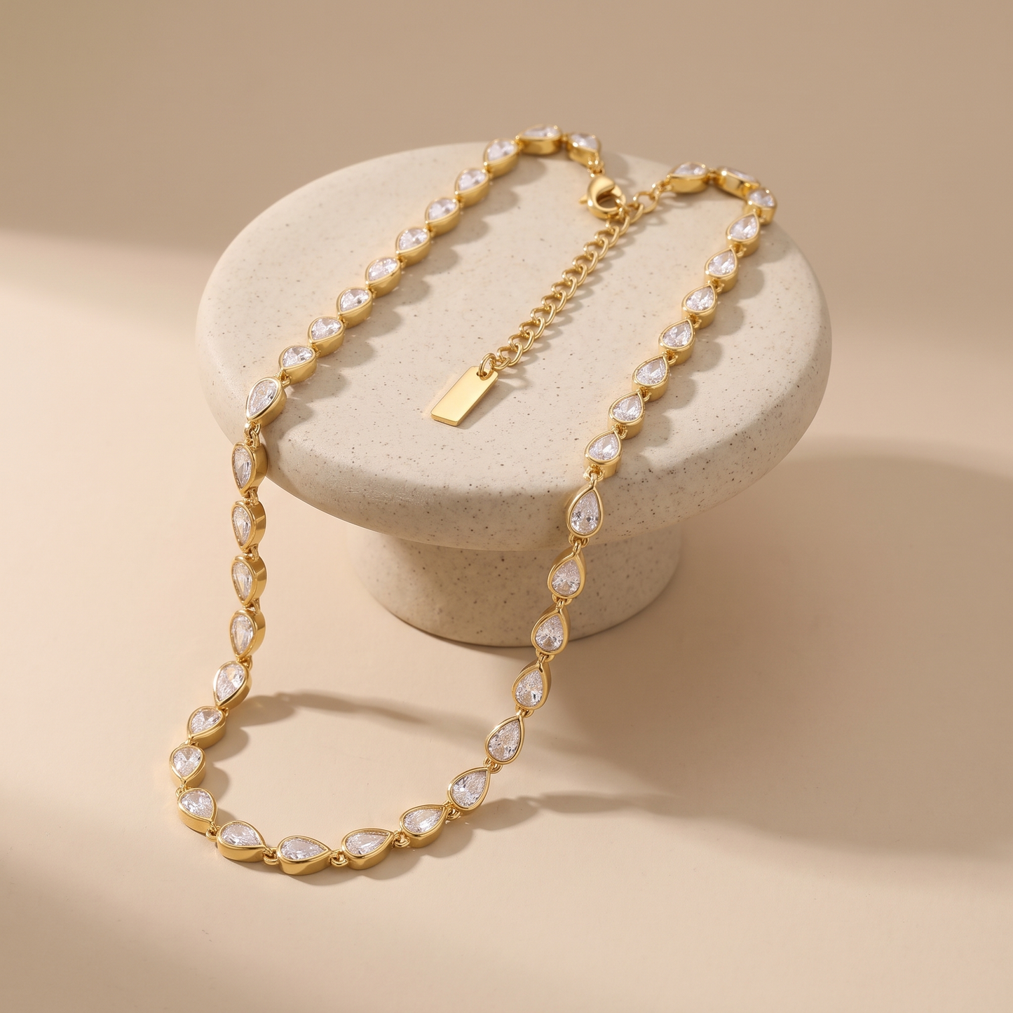 Asea Solara Zircon Necklace — angle