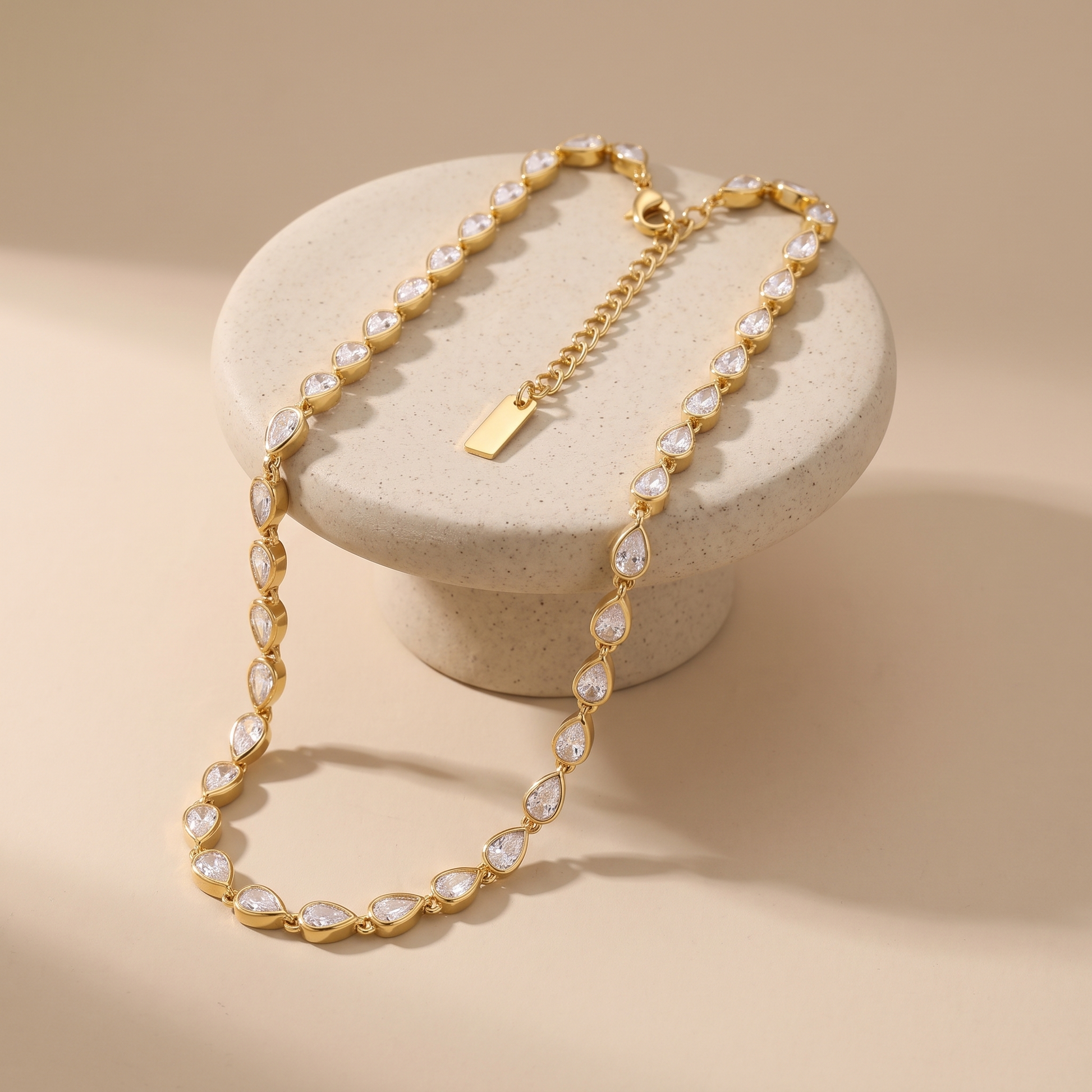 Asea Solara Zircon Necklace — angle