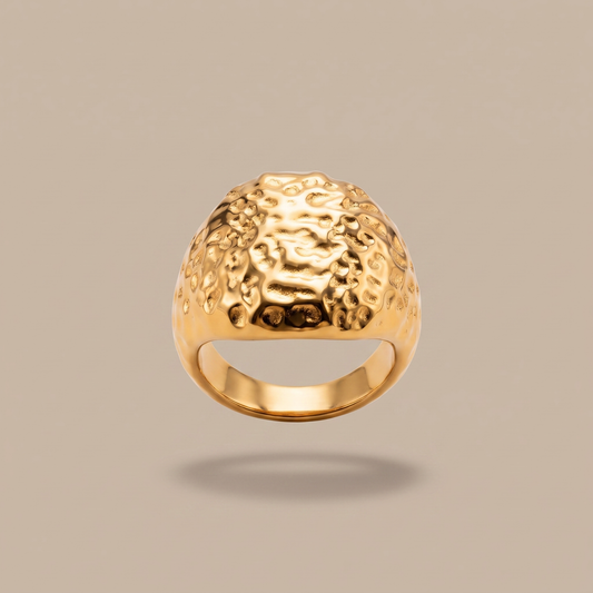 Asea Molten Textured Ring — front view