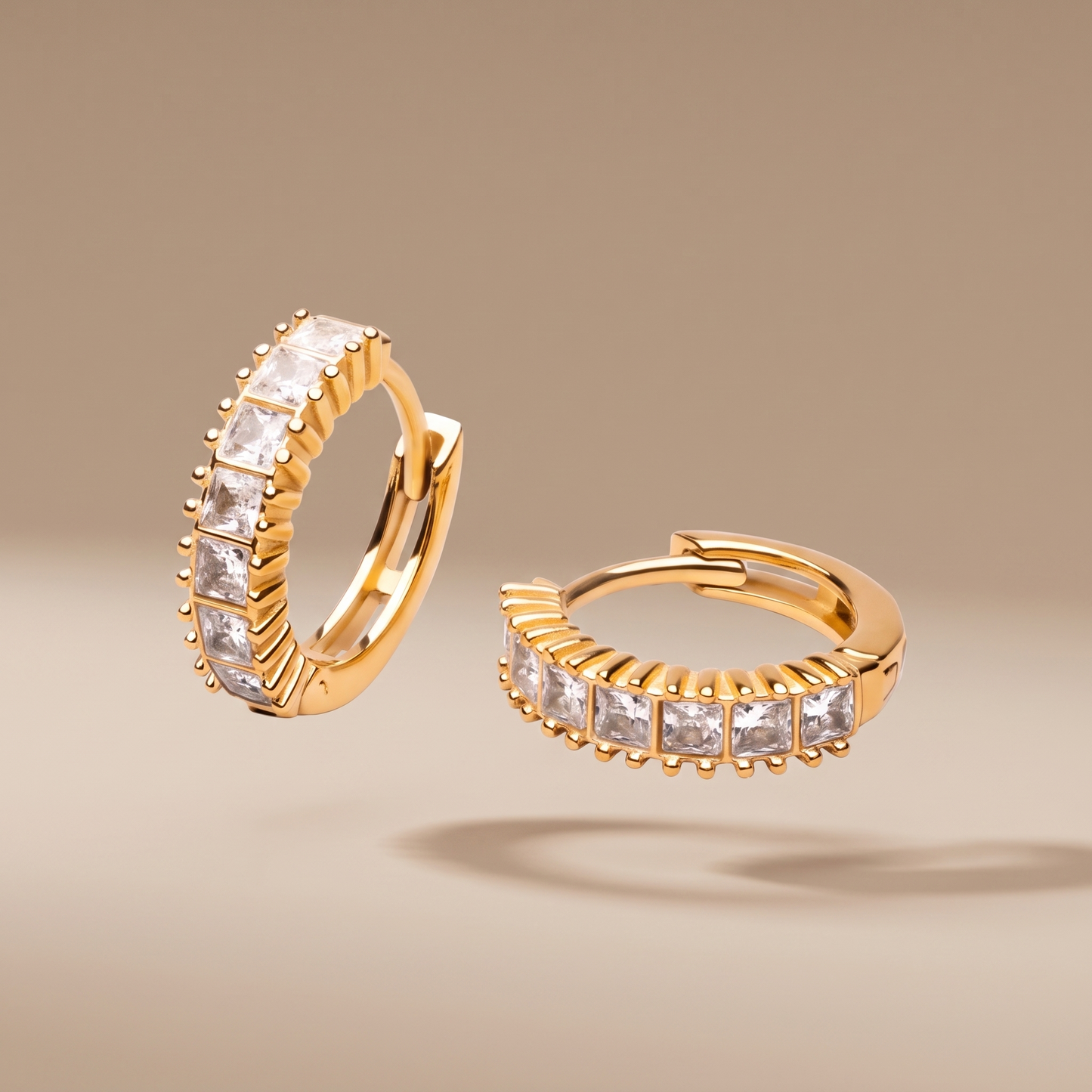 Asea Luciana Shimmer Hoops — front view