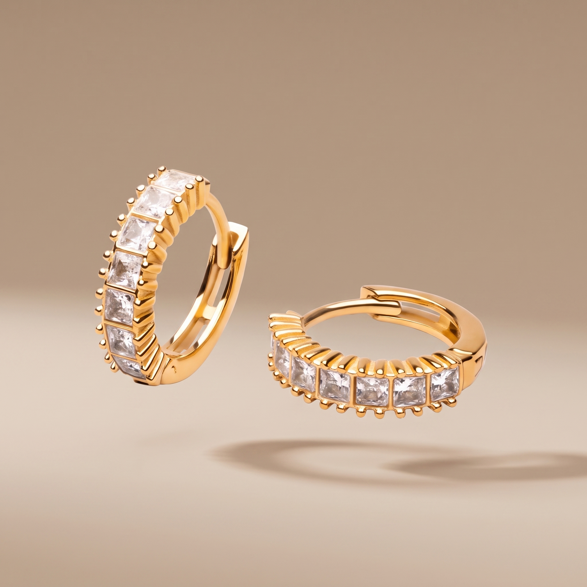 Asea Luciana Shimmer Hoops — front view