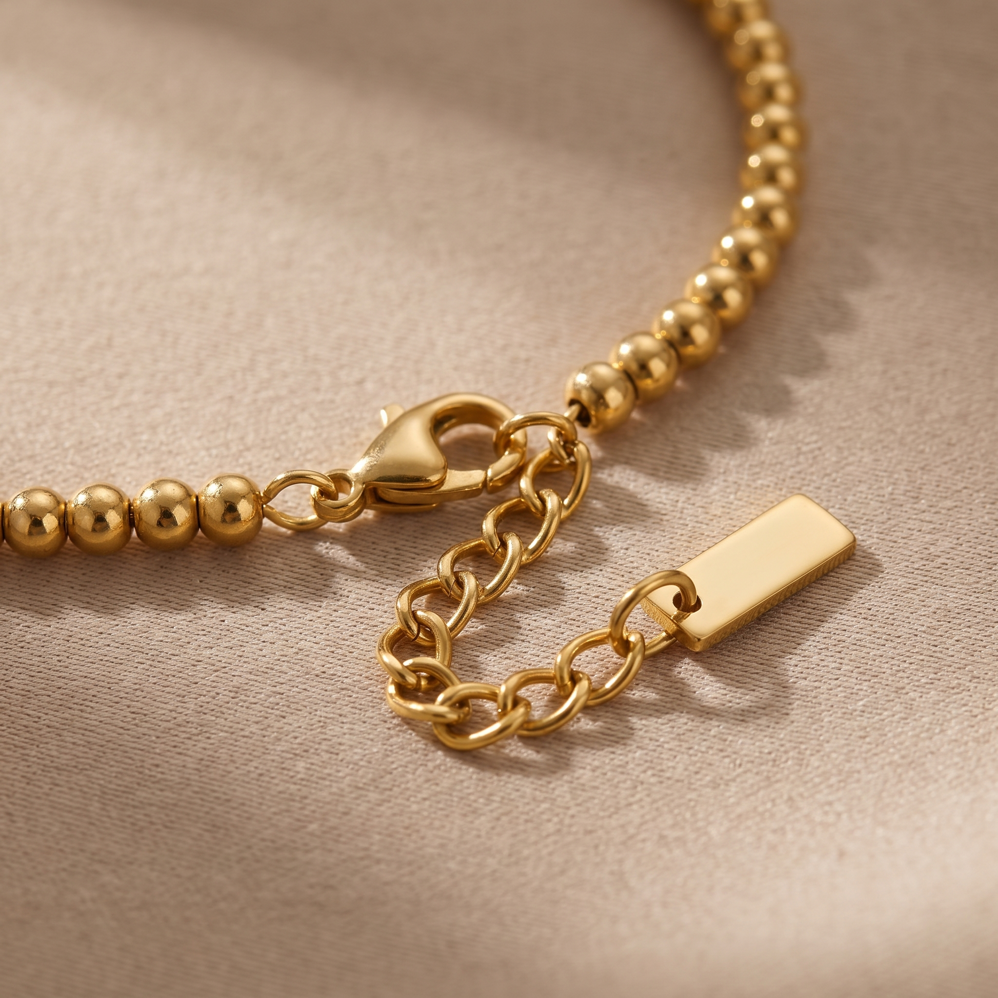 Asea Dainty Bead Bracelet — close-up detail
