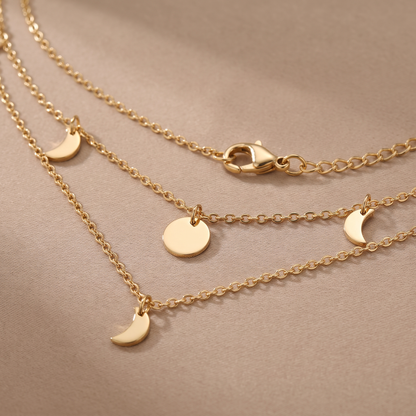 Asea Havana Layered Boho Necklace — close-up detail