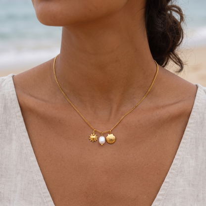 Asea Ocean Lover Trio Necklace — worn by model