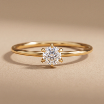 Asea Salina Moissanite Ring — close-up detail
