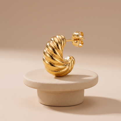 Asea Nautilus Spiral Earrings — angle