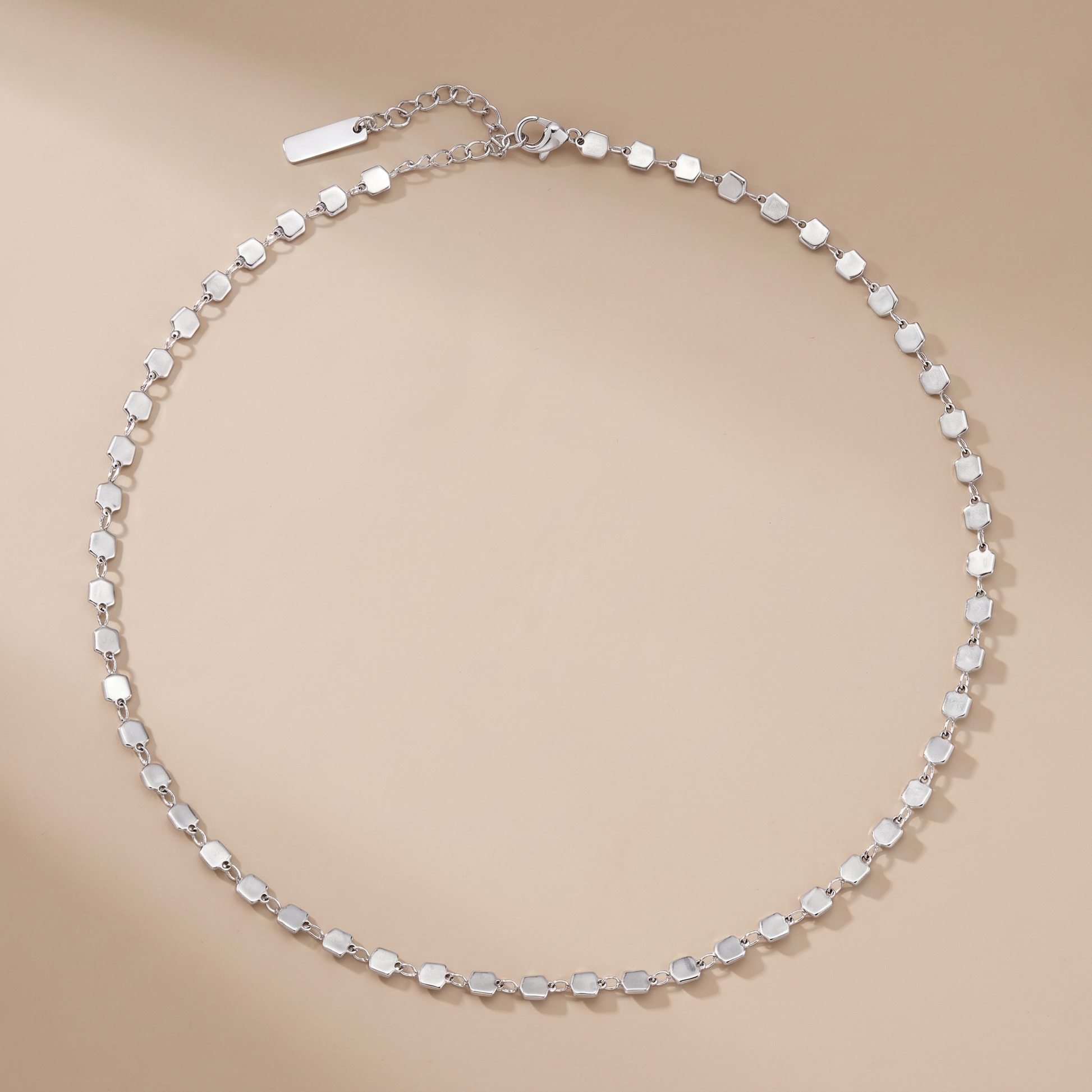 Asea Sunlit Pendant Choker — Silver Color